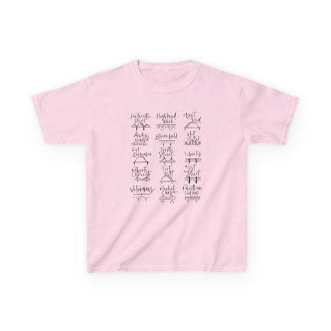 Pittsburgh Bridges Doodle - Kids Graphic T-Shirt