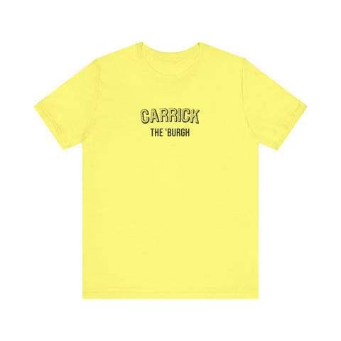 Carrick  - The Burgh Neighborhood Series - Unisex Jersey Short Sleeve Tee T-Shirt Printify Yellow S 