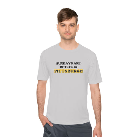 Pittsburgh Sundays - Sport-Tek Unisex Moisture Wicking Tee
