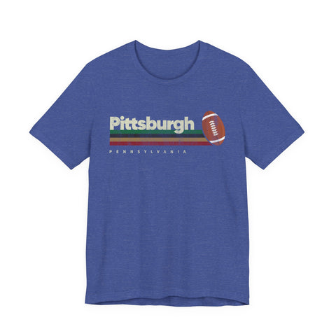 Pittsburgh Vintage Football - Unisex Jersey Short Sleeve Tee