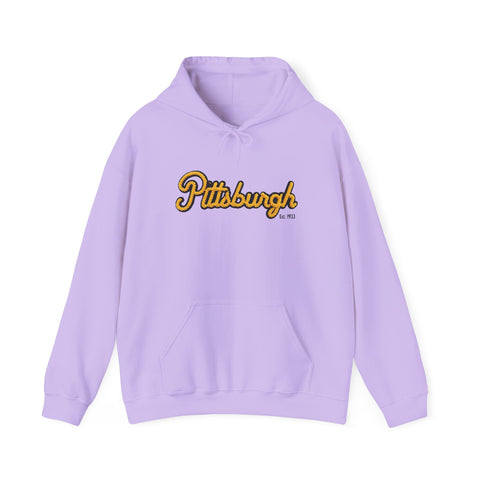 Pittsburgh Faux Embroidery Unisex Heavy Blend™ Hooded Sweatshirt