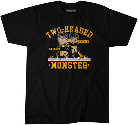 Sidney Crosby & Evgeni Malkin: Two-Headed Monster T-Shirt T-Shirt BreakingT Small Adult T-Shirt 