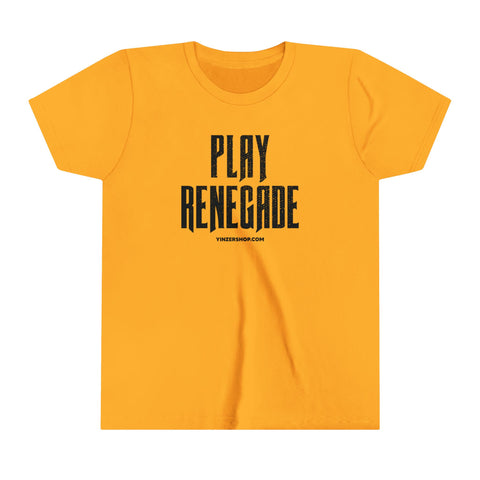 Play Renegade Distressed Graphic -  Youth Short Sleeve Tee