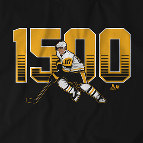 Pittsburgh Penguins Sidney Crosby: 1,500 Points T-Shirt T-Shirt BreakingT   