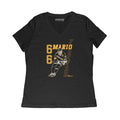 Pittsburgh Penguins Mario Lemieux: Mario 66 T-Shirt T-Shirt BreakingT Small Women's V-Neck T-Shirt 