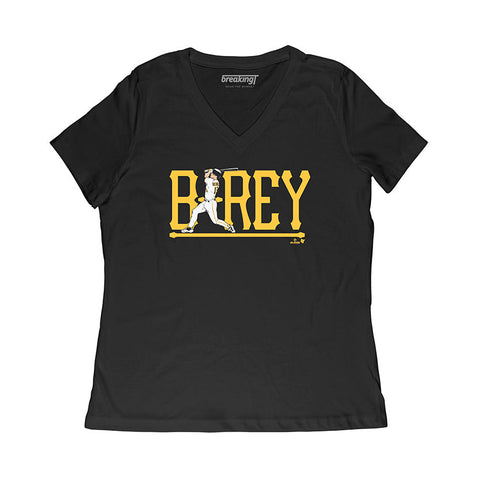 Pittsburgh Pirates Bryan Reynolds: B-Rey T-Shirt T-Shirt BreakingT Small Women's V-Neck T-Shirt 