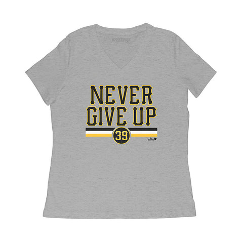 Pittsburgh Pirates Drew Maggi: Never Give Up T-Shirt T-Shirt BreakingT   