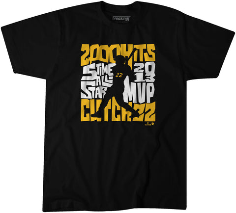 Pittsburgh Pirates Andrew McCutchen: Pittsburgh Icon T-Shirt T-Shirt BreakingT Small Adult T-Shirt 