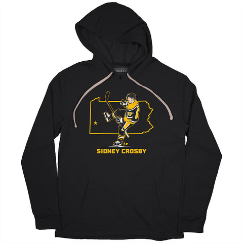 Pittsburgh Penguins Sidney Crosby: State Star T-Shirt T-Shirt BreakingT Small Hoodie 