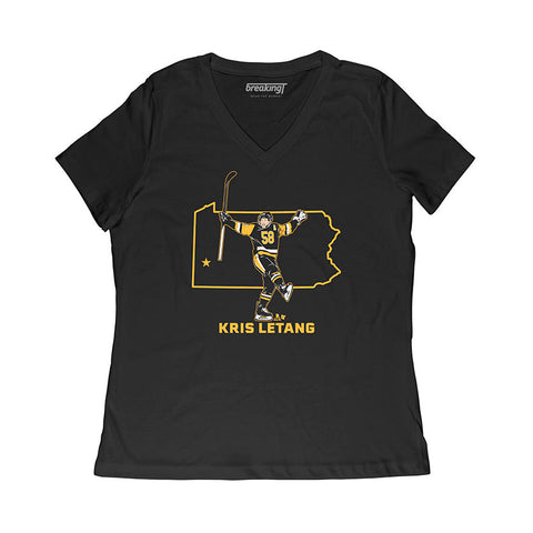 Pittsburgh Penguins Kris Letang: State Star T-Shirt T-Shirt BreakingT   