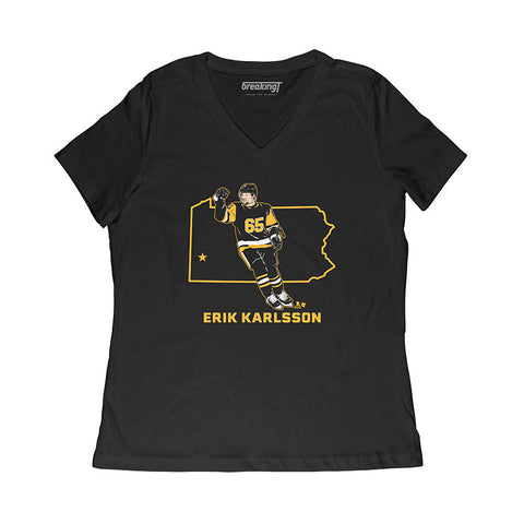 Pittsburgh Penguins Erik Karlsson: State Star T-Shirt T-Shirt BreakingT   