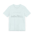 Pittsburgh One Line Drawing of Skyline T-Shirt  - Unisex bella+canvas 3001 T-Shirt Printify   