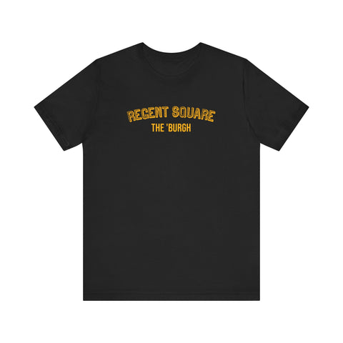 Regent Square - The Burgh Neighborhood Series - Unisex Jersey Short Sleeve Tee T-Shirt Printify Black S 