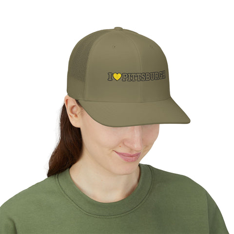 I Love Pittsburgh Snapback Trucker Cap — Retro City Pride Hat