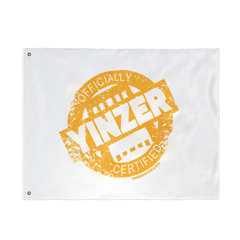 Yinzer Certified Stamped Graphic  - White Double Sided Flag
