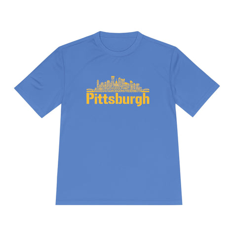 Pittsburgh Football Team Names - Sport-Tek Unisex Moisture Wicking Tee