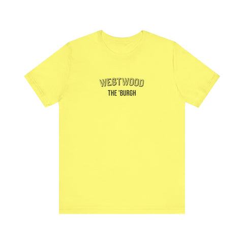 West Wood - The Burgh Neighborhood Series - Unisex Jersey Short Sleeve Tee T-Shirt Printify Yellow S 