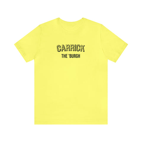 Carrick  - The Burgh Neighborhood Series - Unisex Jersey Short Sleeve Tee T-Shirt Printify Yellow S 