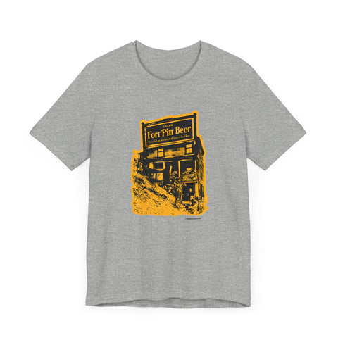 Fort Pitt Beer Building - Retro - Short Sleeve Tee