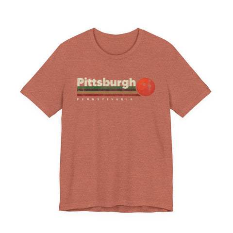Pittsburgh Vintage Bowling - Unisex Jersey Short Sleeve Tee