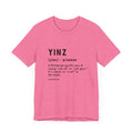 Pittsburghese Definition Series - Yinz - Short Sleeve Tee T-Shirt Printify Heather Charity Pink S