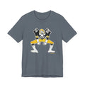 Pittsburgh Football Linebacker Cartoon -  Short Sleeve Tee T-Shirt Printify Steel Blue XS 