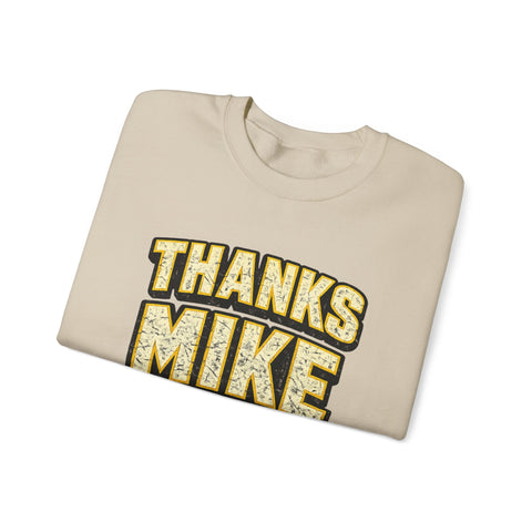 Thanks Mike Tomlin Message on a Heavy Blend™ Crewneck Sweatshirt