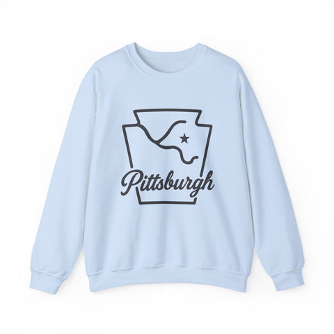Pittsburgh Keystone Rivers - Heavy Blend™ Crewneck Sweatshirt