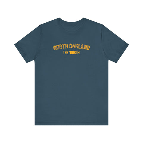 North Oakland - The Burgh Neighborhood Series - Unisex Jersey Short Sleeve Tee T-Shirt Printify Deep Teal XS 