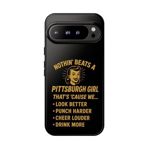 Pittsburgh Girl Phone Case – “Nothin’ Beats a Pittsburgh Girl” Retro Graphic