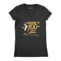 Pittsburgh Pirates Paul Skenes: Keepin' It 100+ Pittsburgh T-Shirt T-Shirt BreakingT Small Women's V-Neck T-Shirt 