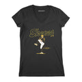 Pittsburgh Pirates Paul Skenes: Ace Pose T-Shirt T-Shirt BreakingT Small Women's V-Neck T-Shirt 