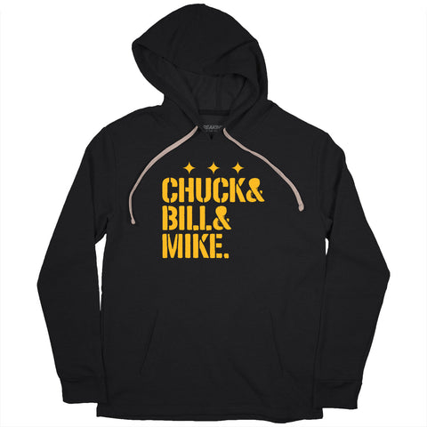 Pittsburgh Football: Chuck & Bill & Mike T-Shirt T-Shirt BreakingT Small Hoodie 