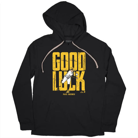 Pittsburgh Pirates Paul Skenes: Good Luck T-Shirt T-Shirt BreakingT Small Hoodie 