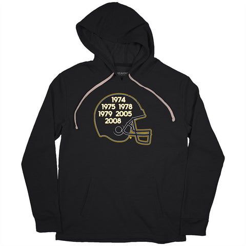 Pittsburgh Football: Glory Years Helmet Pro Football BreakingT Small Hoodie 