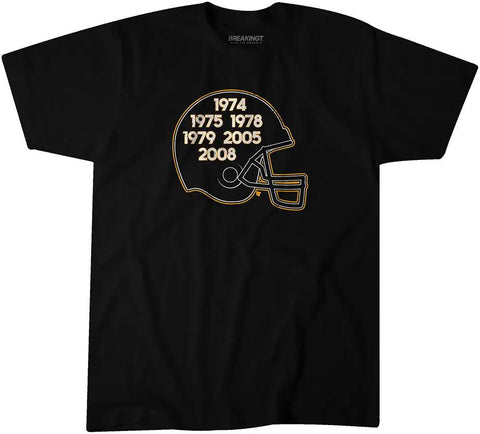 Pittsburgh Football: Glory Years Helmet Pro Football BreakingT Small Adult T-Shirt 