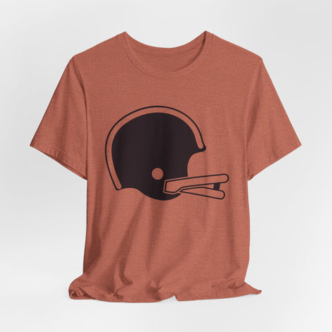 Classic Retro Football Helmet - Unisex Jersey Short Sleeve Tee