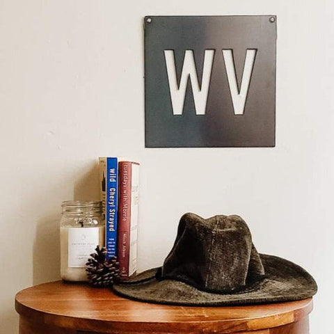 West Virginia Wall Decor - Rustic Metal Wall Art | Steel Sign With Patina Finish