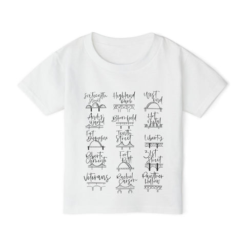 Pittsburgh Bridges Doodle - Toddler T-Shirt