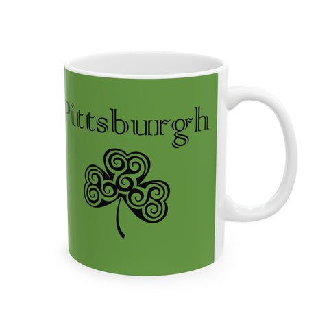 Pittsburgh Irish Clover -  Coffee Mugs (11oz, 15oz)