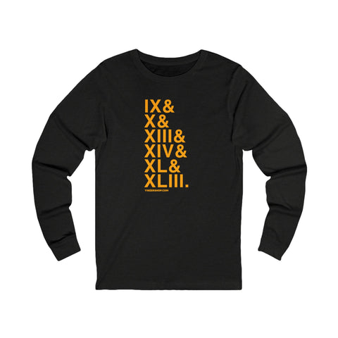 Pittsburgh Football Championship Ampersand - Long Sleeve Tee Long-sleeve Printify M Black Heather