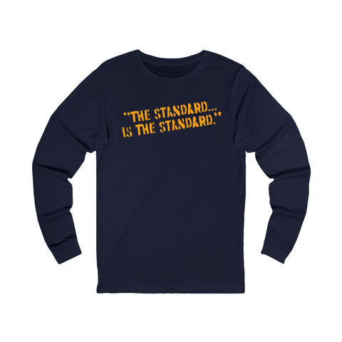 The Standard is the Standard Steeler Distressed Image T-Shirt Shirt - Long Sleeve Crew Tee Long-sleeve Printify S Navy