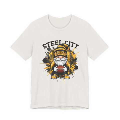 Steel City Gnome - Unisex Jersey Short Sleeve Tee