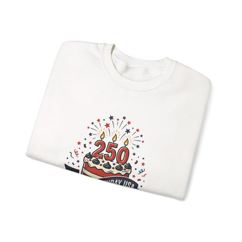 250th Birthday USA Sweatshirt | 1776-2026 Patriotic 4th of July Sweatshirt - YinzerShop