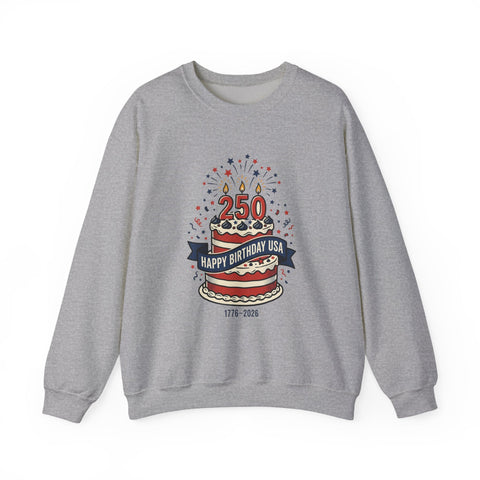 250th Birthday USA Sweatshirt | 1776-2026 Patriotic 4th of July Sweatshirt - YinzerShop