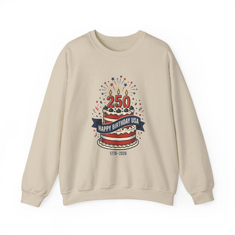 250th Birthday USA Sweatshirt | 1776-2026 Patriotic 4th of July Sweatshirt - YinzerShop
