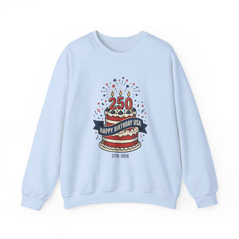 250th Birthday USA Sweatshirt | 1776-2026 Patriotic 4th of July Sweatshirt - YinzerShop