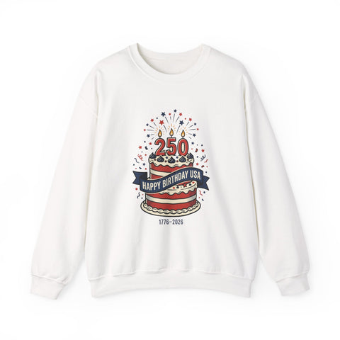250th Birthday USA Sweatshirt | 1776-2026 Patriotic 4th of July Sweatshirt - YinzerShop