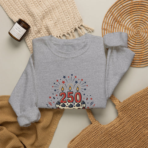 250th Birthday USA Sweatshirt | 1776-2026 Patriotic 4th of July Sweatshirt - YinzerShop