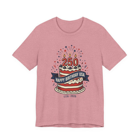 250th Birthday USA Tee | 4th of July Patriotic Anniversary, 1776-2026 T-Shirt - YinzerShop